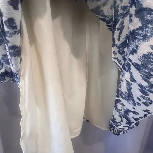 EUC Eloquii Blue and White Long Sleeve Dress - Picture 7 of 7